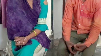 man and woman jump into the Ganga river from Kachla bridge in Budaun