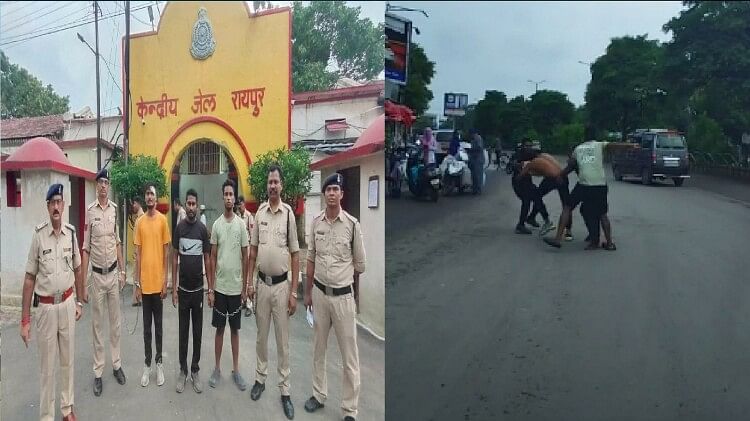 रायपुर: युवक को बीच सड़क पर पीटने वाले मामा-भांजा गिरफ्तार, आरोपियों ने कहा- नहीं करेंगे ऐसी गलती