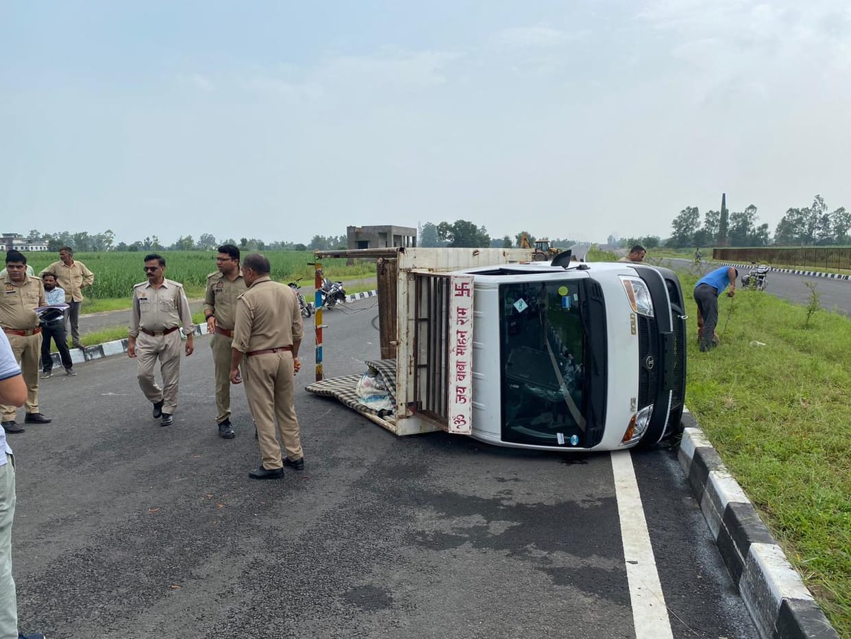 Accident in Mawana Meerut, many injured, four serious