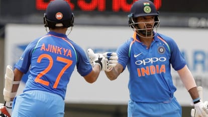 अजिंक्य रहाणे और शिखर धवन