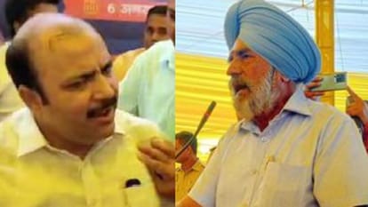 BSP MP Danish Ali and BJP leader Hari Singh clashed on Bharat Mata Ki Jai in Amroha