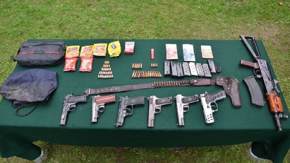 Security forces foiled a major conspiracy recovered a large quantity of weapons