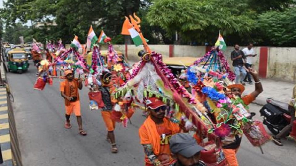 Safety Kanwar Yatra: Zero traffic highway from 9 am to 4 am tonight, alert after Nuh incident
