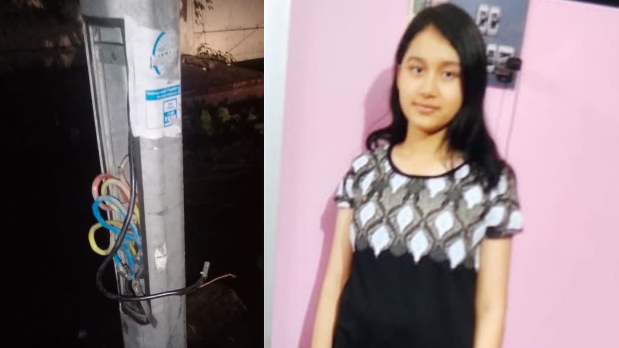 A girl student died because of electric current in Krishna Nagar in Lucknow.