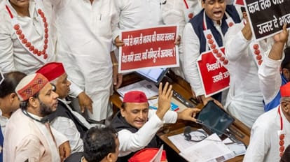 Flag, banner and mobile ban in UP assembly