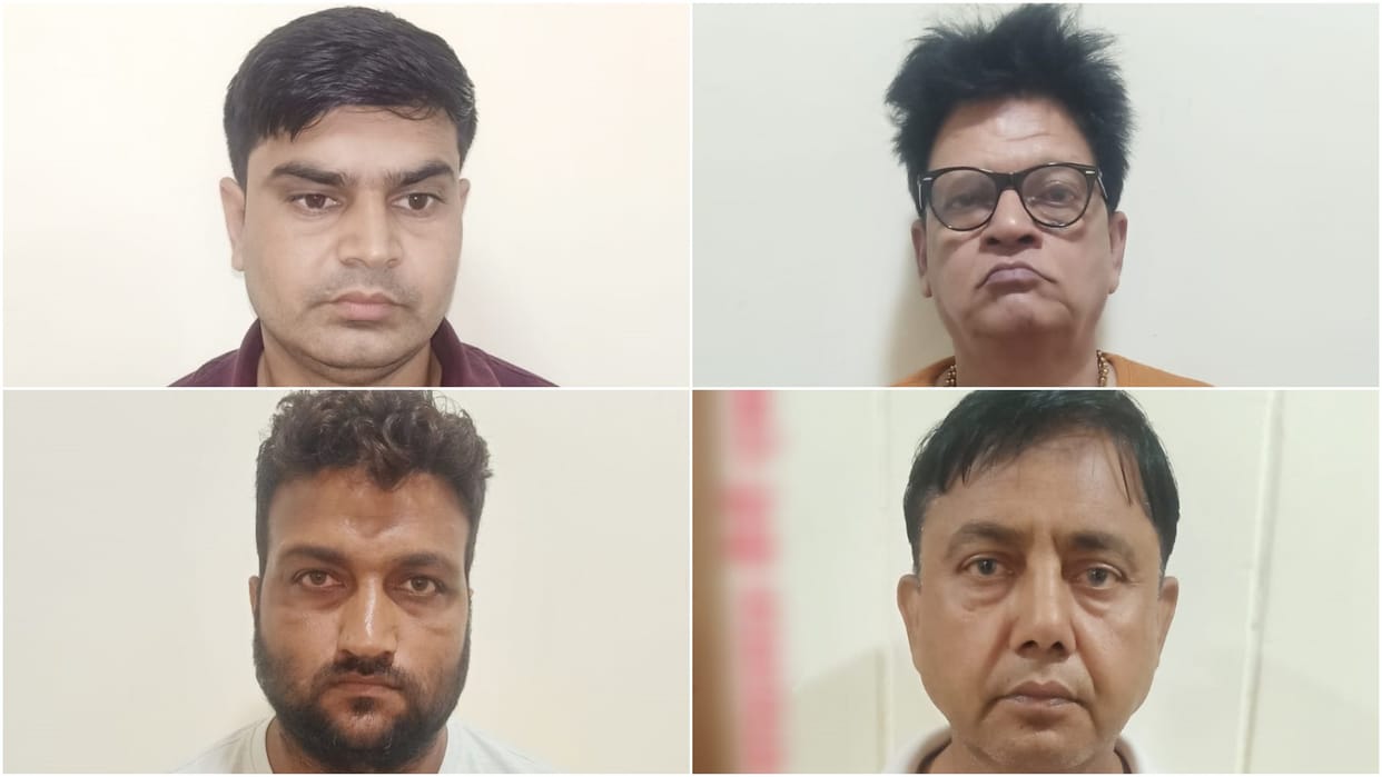 ACB caught XEN, JEN, contractor and two others of PHED department while accepting and giving bribe in Jaipur