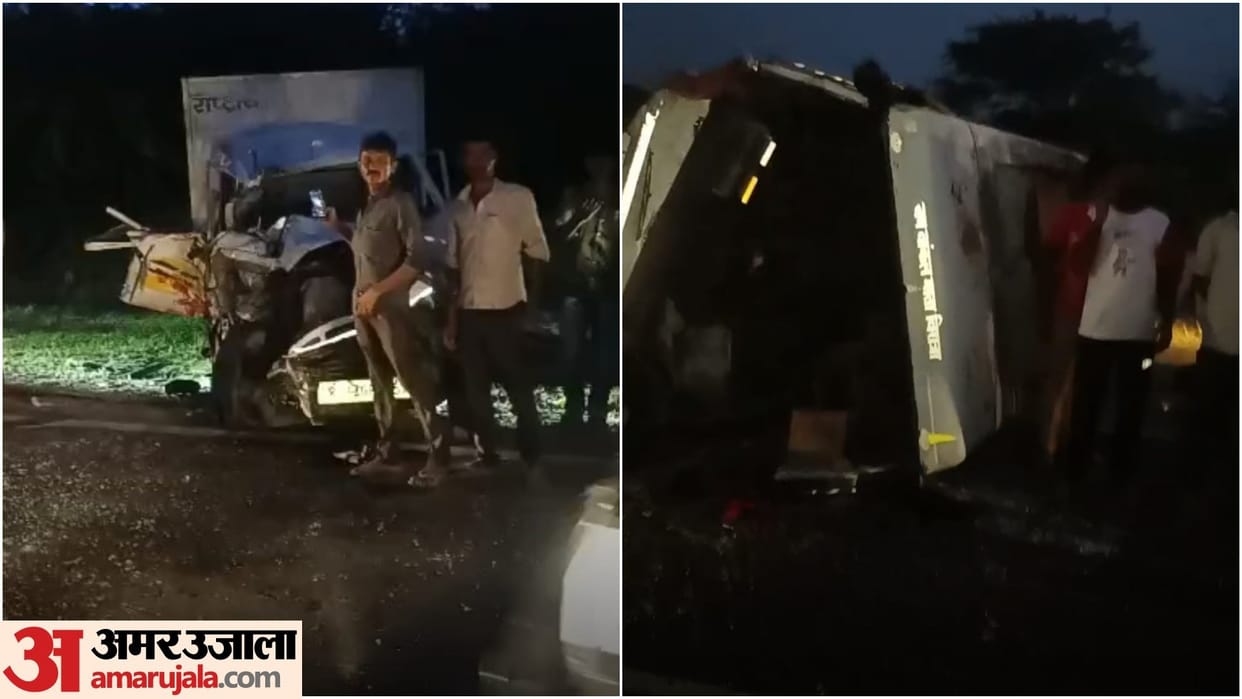 Barmer Bus Accident: Fierce collision between a bus full of passengers and a pickup, one person died