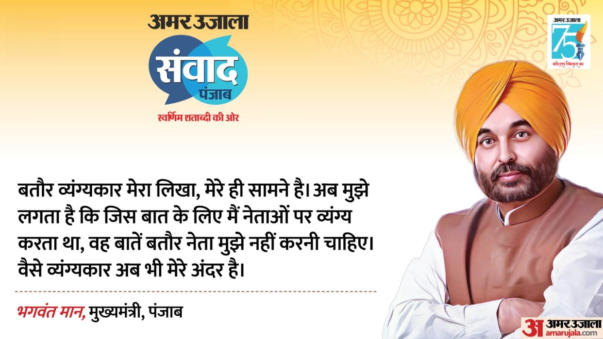 CM Bhagwant Mann targeted BJP in Amar Ujala Samvad