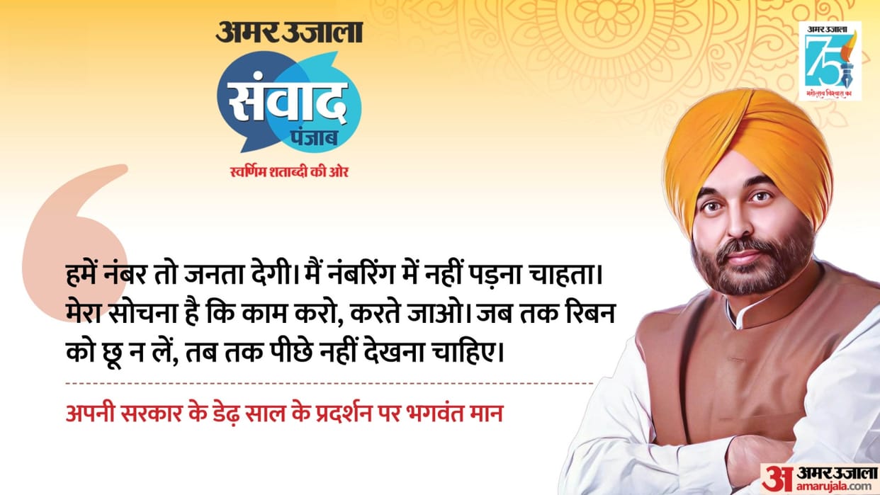Amar Ujala 2023 Samvad Punjab CM Bhagwant Mann point to point news and updates