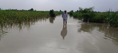 Flood In Hastinapur : many villages submerged, many in no contact Zone