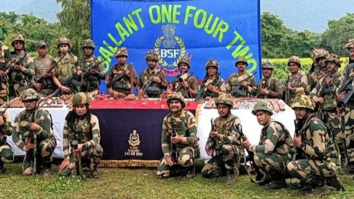 Huge amount of arms, ammunition including rocket launcher seized by BSF in Odisha's Malkangiri