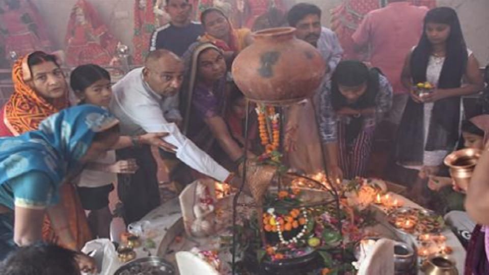 Jalabhishek in Shivalayas of Moradabad, Maha Aarti in evening