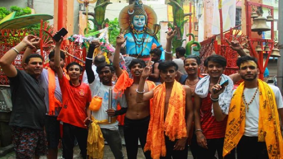 Jalabhishek in Shivalayas of Moradabad, Maha Aarti in evening