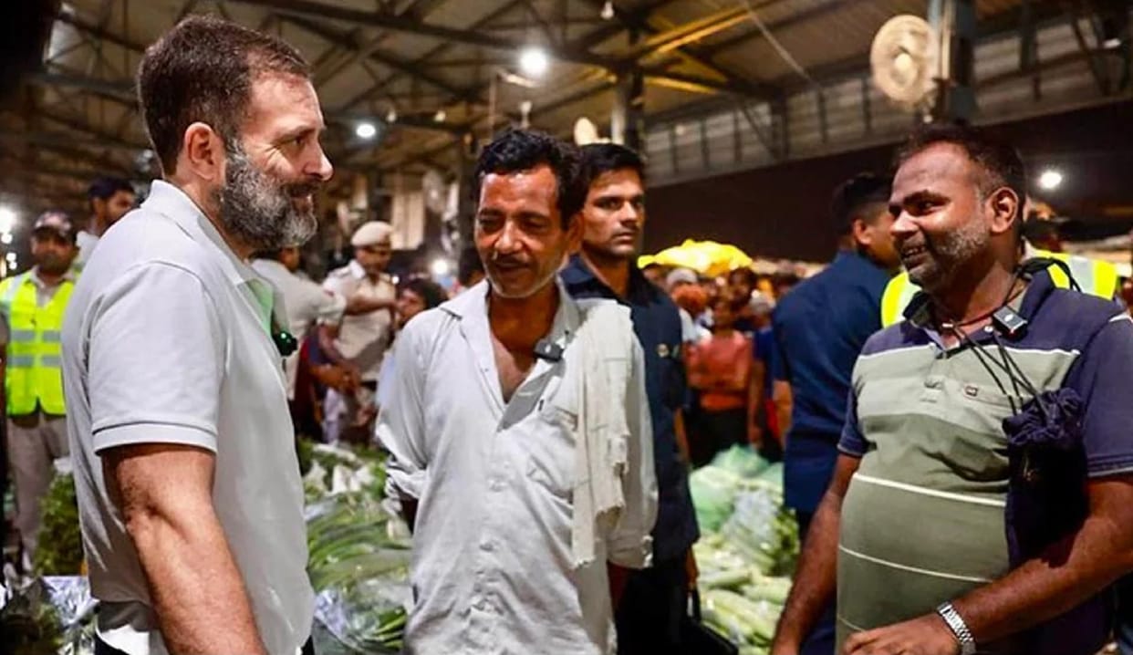 Vegetable made by putting raw mango instead of tomato, people told the story after meeting Rahul Gandhi