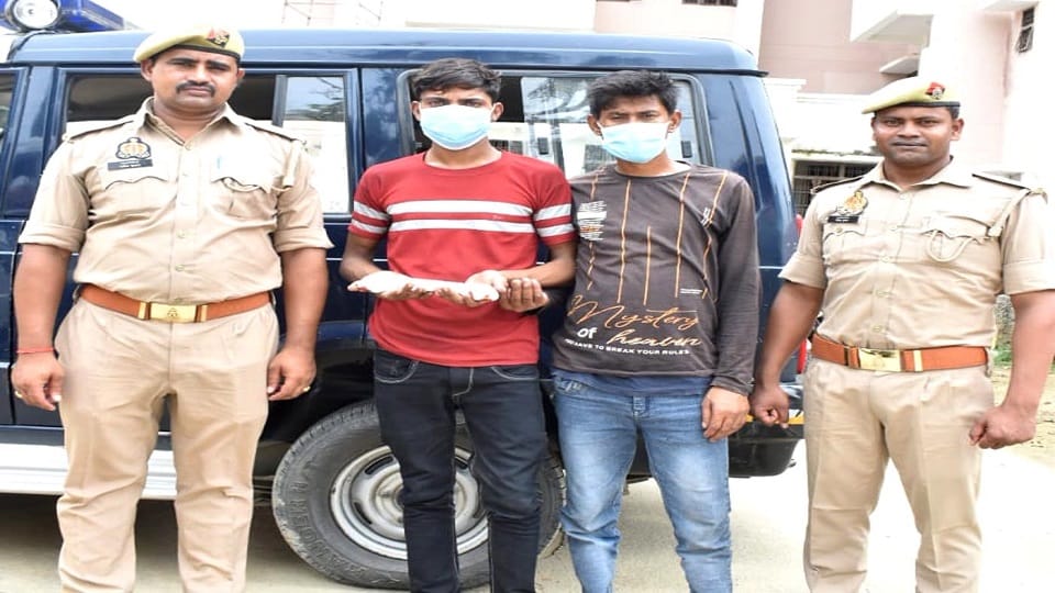 two accused arrested for man killing in budaun