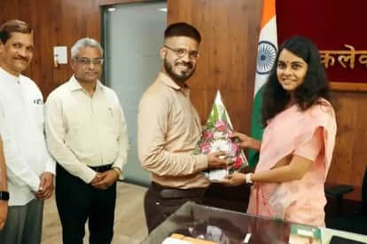 Fake photo made while taking over as collector, Narsinghpur DM was also shocked to see the picture with him