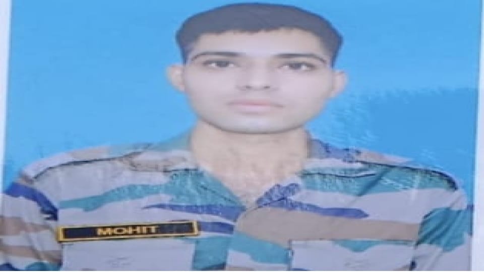 Funeral of constable Mohit in Rohtak with military honours