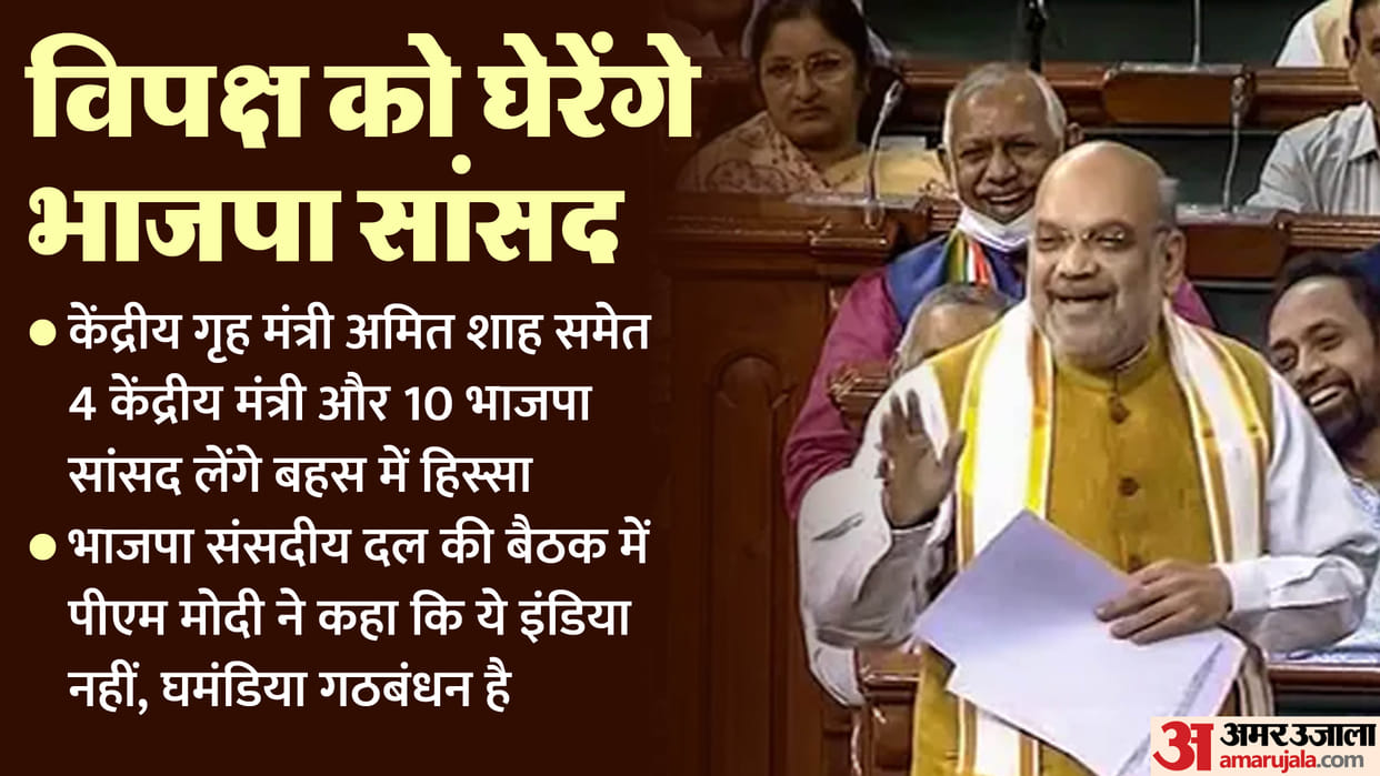 No Confidence Motion: Many MPs including amit Shah will attack on INDIA alliance