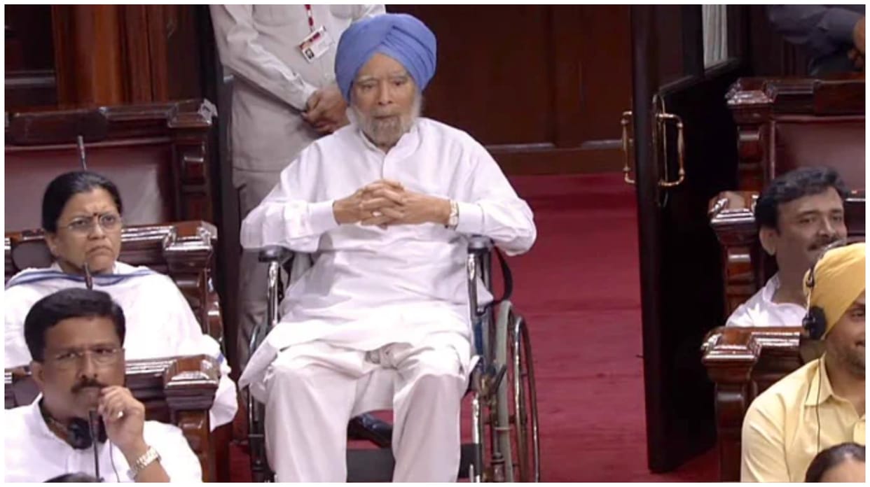‘Extremely shameful’: BJP as Manmohan Singh, 90, attends Rajya Sabha; Congress hits back