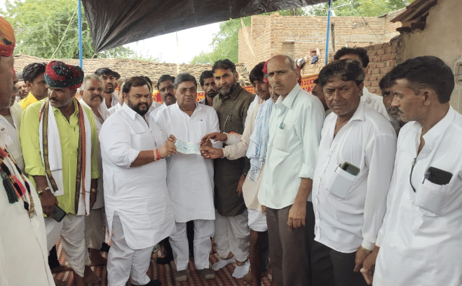 Bhilwara News A team of three ministers reached to meet the family of the gangrape victim