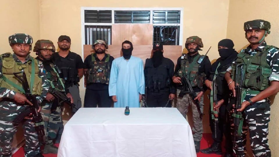 Bandipora police arrested one terror associate of the TRF outfit