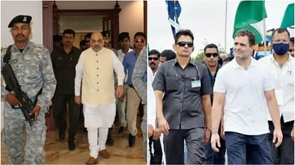 CRPF: अमित शाह-राहुल गांधी सहित 115 लोगों की हिफाजत में लगे जवान इस अलाउंस से दूर; SPG कर्मी ले रहे 55 फीसदी SPG personnel taking 55% SSA allowance but not CRPF Jawan who protect Amit Shah-Rahul Gandhi and 113 Other VIP