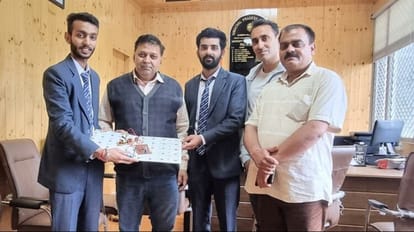 HPU Shimla student made equipment if Monkey will jump on your car will get a shock