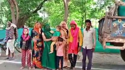 Troubled by the bullies in Shivpuri, the victim's family camped outside the collector's office