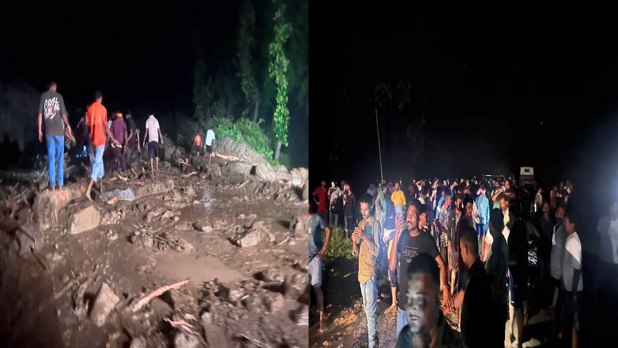 Heavy devastation in Sirmauri Tal due to cloudburst, debris entered in houses, fear of some people getting bur