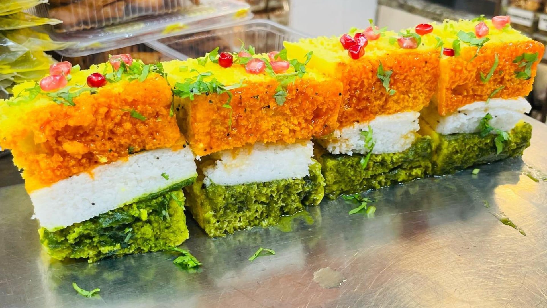 Independence Day 2023 how to make tiranga dhokla at home tiranga dhokla recipe in hindi