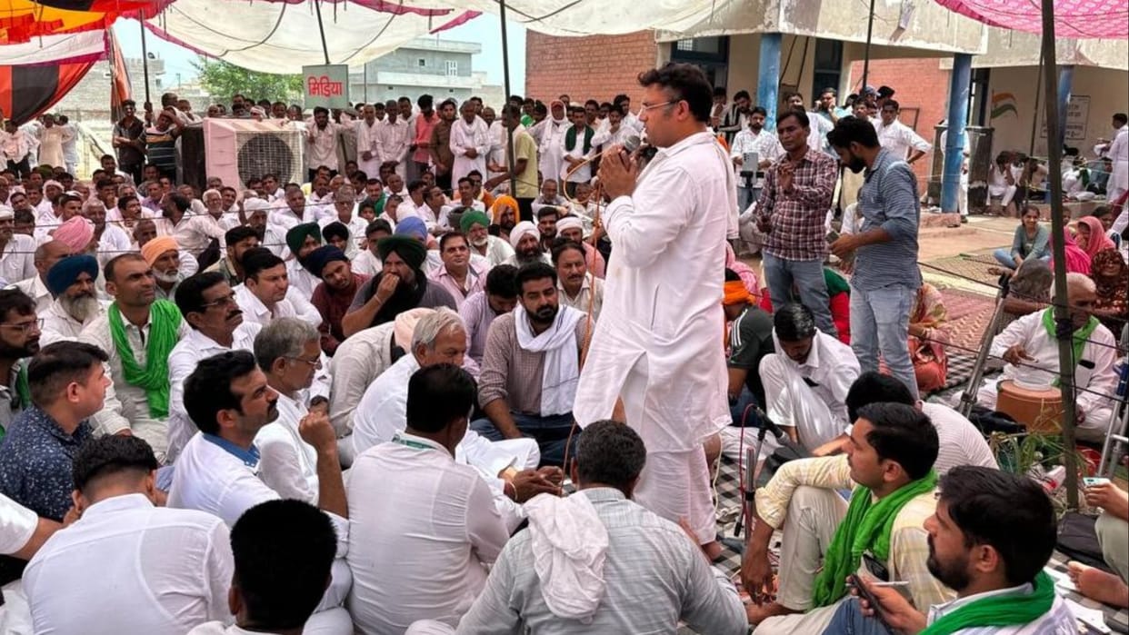 Eight days later,  health of the farmers who climbed the tank for the demand of insurance claim deteriorated