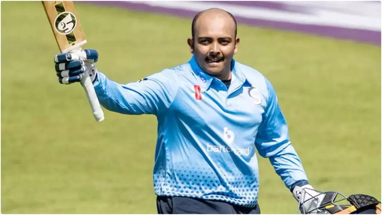 Video: Prithvi Shaw's feat in county cricket; Scored double century in ODI, scored 244 runs in 153 balls