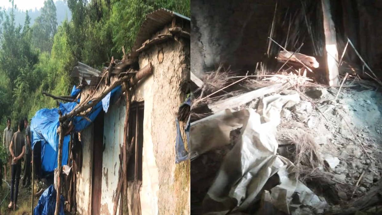 Solan News: Roof of kutcha house fell in Jaunaji, one dead, one injured