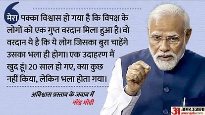 PM Modi Speech in Loksabha Said this on Banking Sector LiC and HAL PM Speech News in Hindi