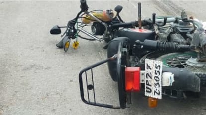 old man died due to roadways bus hits moped in shahjahanpur