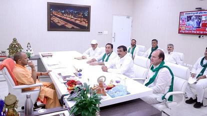 Rashtriya Lokdal MLAs meet to Cm Yogi Adityanath in Lucknow.