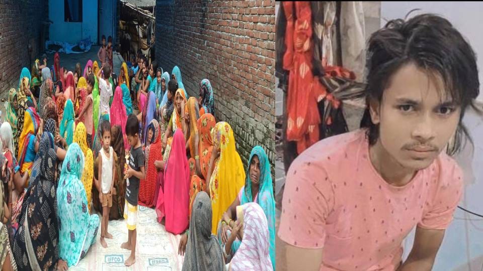young man died after being electrocuted by broken high tension line wire In Firozabad
