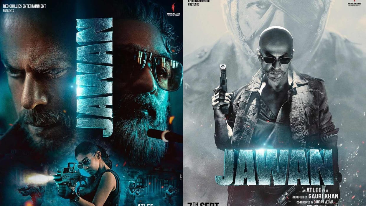 Jawan New Poster Shah Rukh Khan Nayanthara Vijay Sethupathi look fierce of Altee Directorial