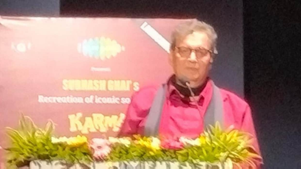subhash ghai opens up on aye watan tere liye sanskrit version karma film song Culture is important for country