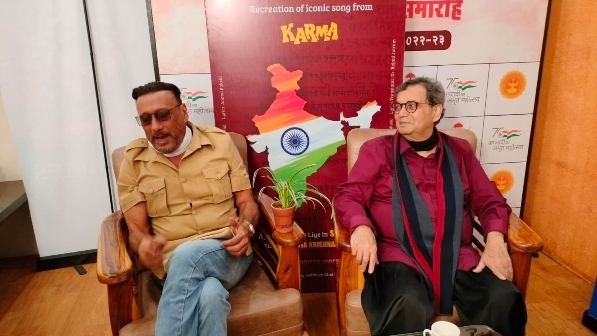 subhash ghai opens up on aye watan tere liye sanskrit version karma film song Culture is important for country