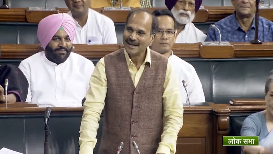 Adhir Ranjan Chowdhary statement on PM Modi in Parliament created ruckus