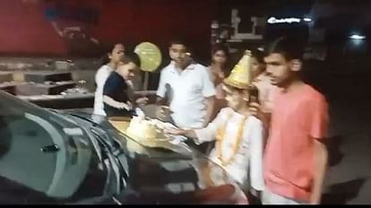 Family was celebrating daughter birthday in middle of road forgot all rules Video went viral