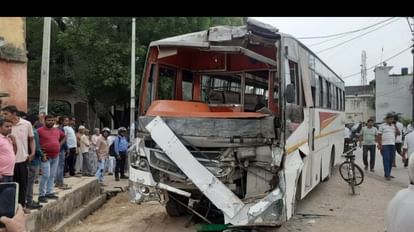 Accident: मुजफ्फरनगर में अनियंत्रित बस ने ई-रिक्शा में मारी टक्कर, दो की मौत, ग्रामीणों ने जाम किया मार्ग Accident: An uncontrolled bus collided with an e-rickshaw in Muzaffarnagar, one died