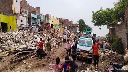 Mathura: Force for demolition in new township, public reached court