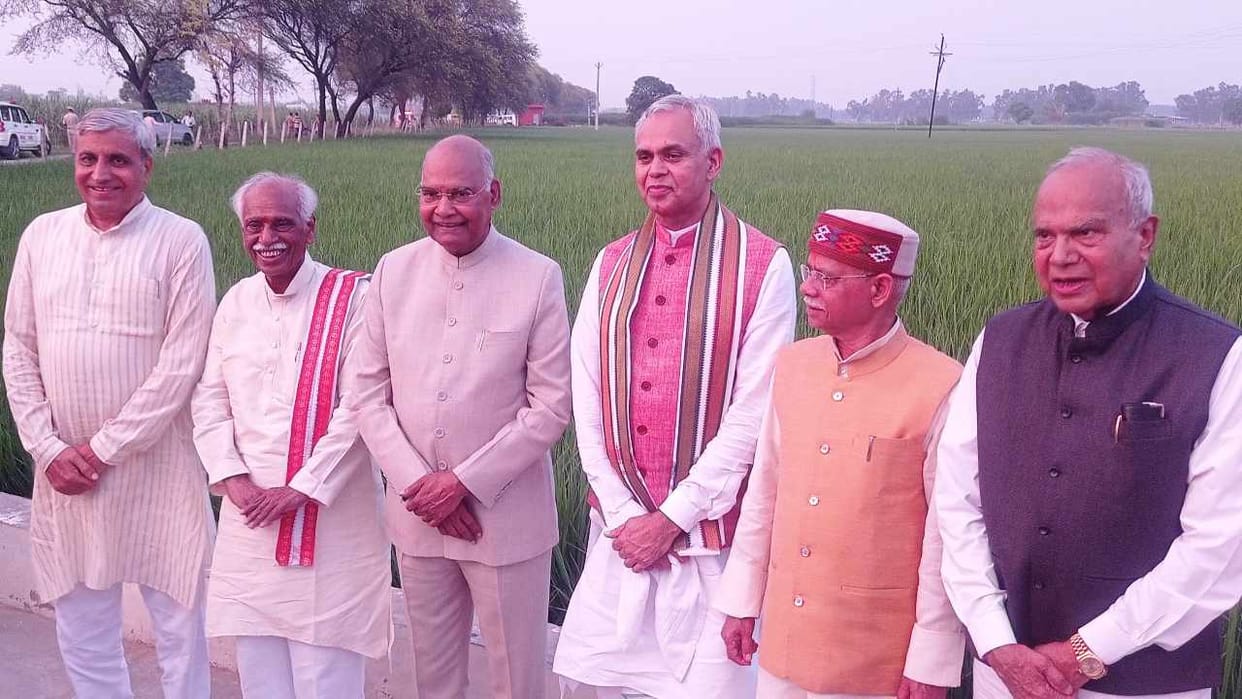 Former President Ram Nath Kovind reached Kurukshetra of Haryana