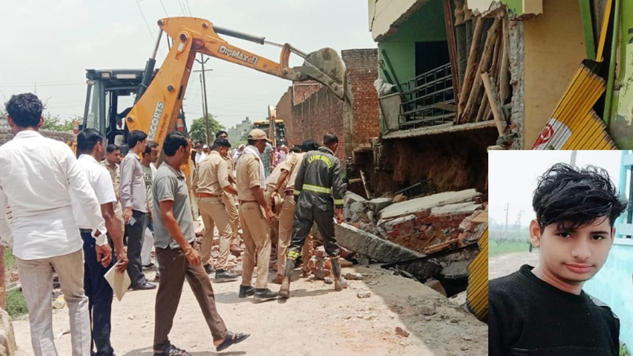 Saharanpur: wall of building collapsed, one died due to being buried under debris, five people were injured