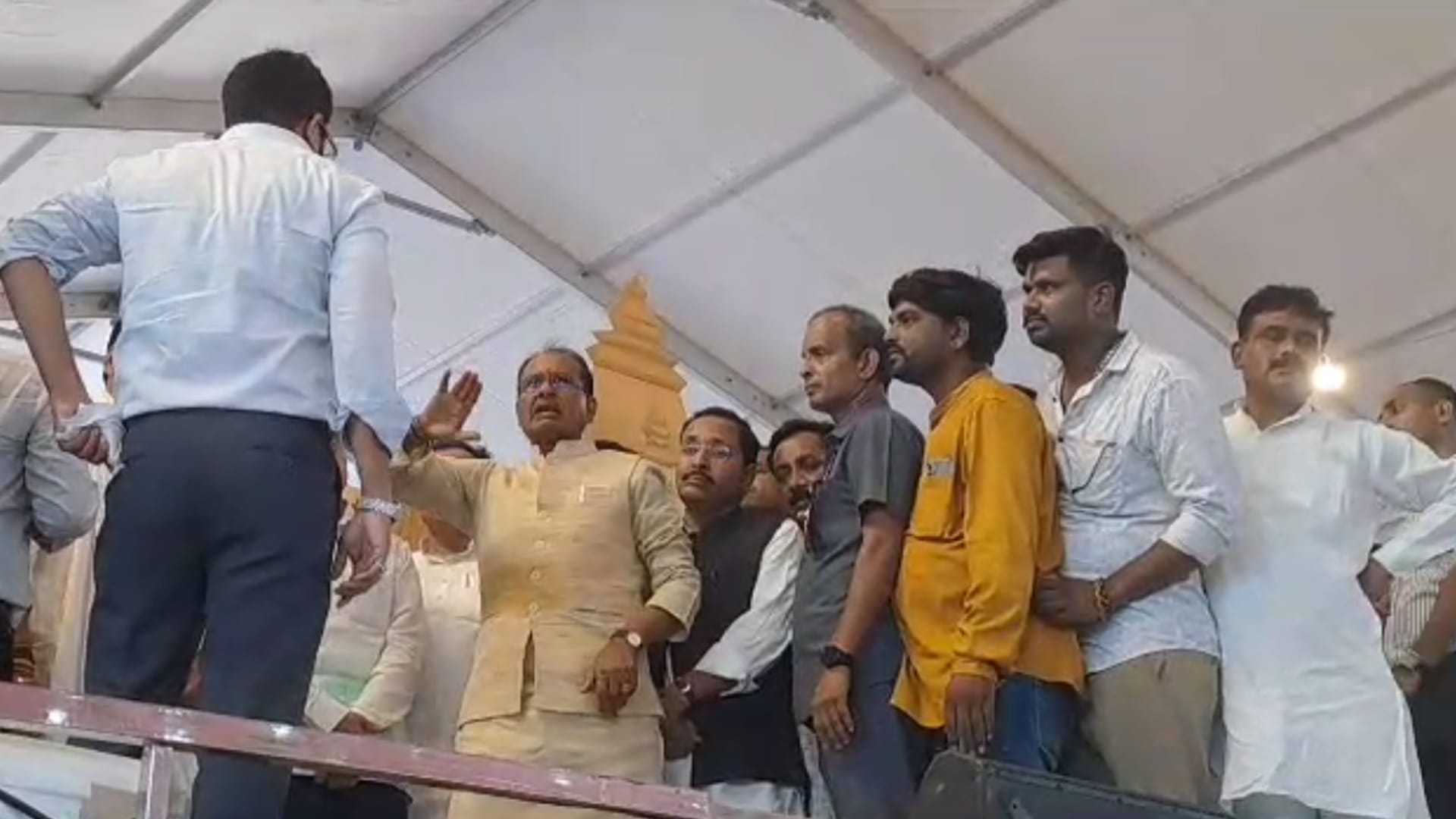 Prime Minister Narendra Modi Ground Breaking Ceremony Sant Ravidas Temple in Sagar