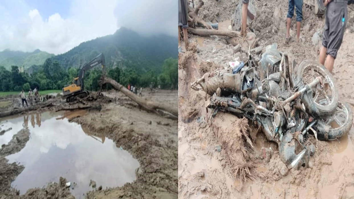 Sirmauri Tal Cloud burst: Grandmother grandson's dead body found, mother's dead body also recovered