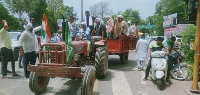 UP: Bhakiyu tractor march starts from Muzaffarnagar, farmers raise their demand in Meerut