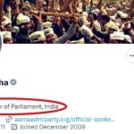राघव चड्ढा ने बदला ट्विटर बायो